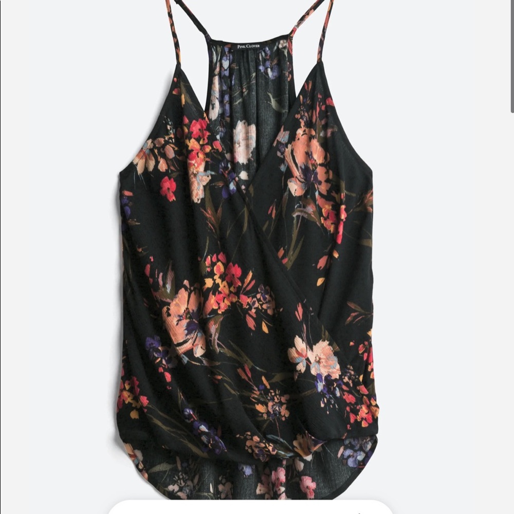 Pink clover blouse stitch fix